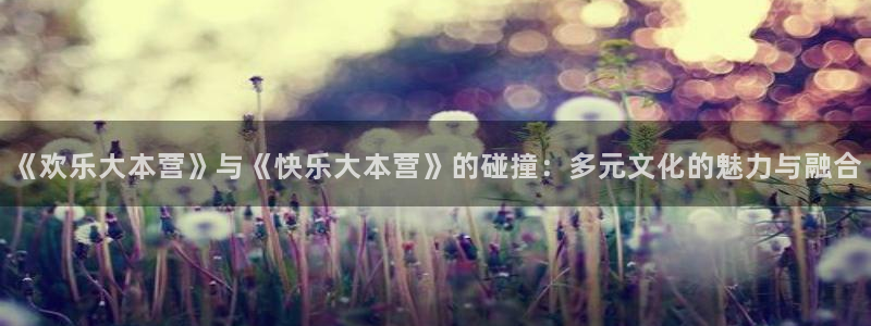 白云 视频：《欢乐大本营》与《快乐大本营》的碰撞：多元文化的魅力与融合